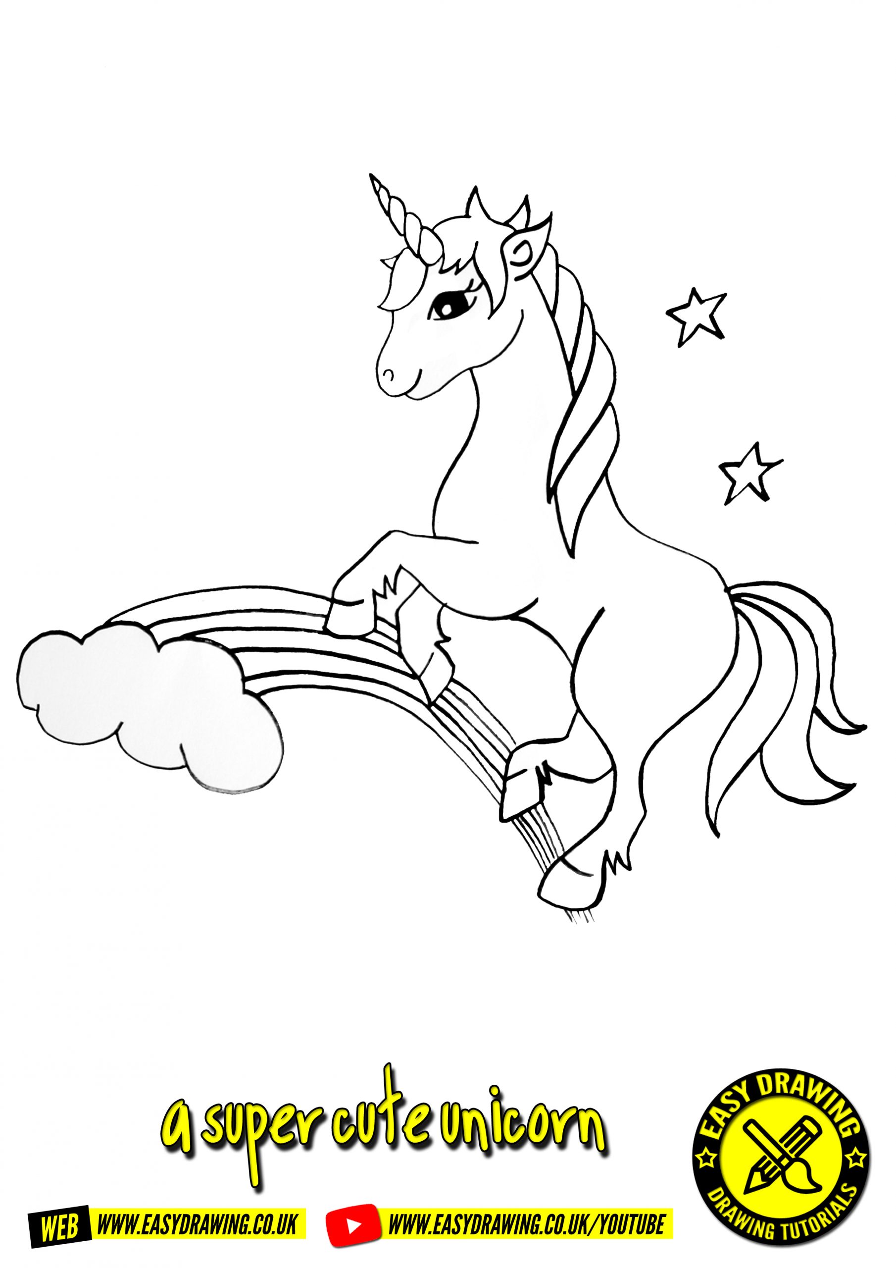 How to Draw a Unicorn - How to Draw Easy-saigonsouth.com.vn
